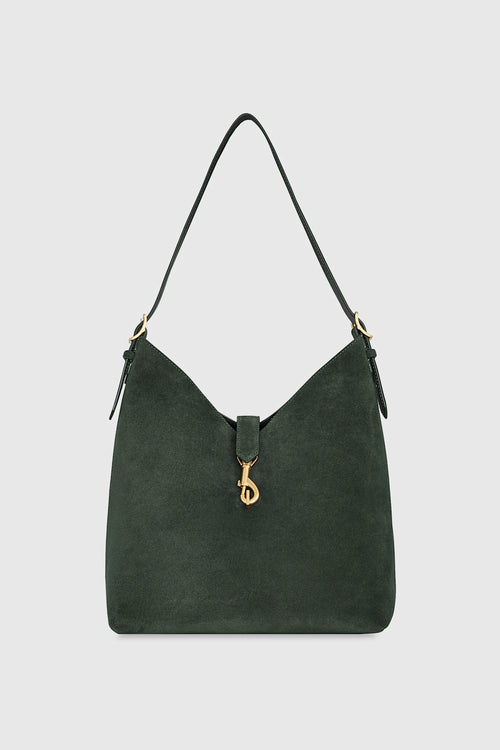 Megan Mini Hobo Bag In Veridian