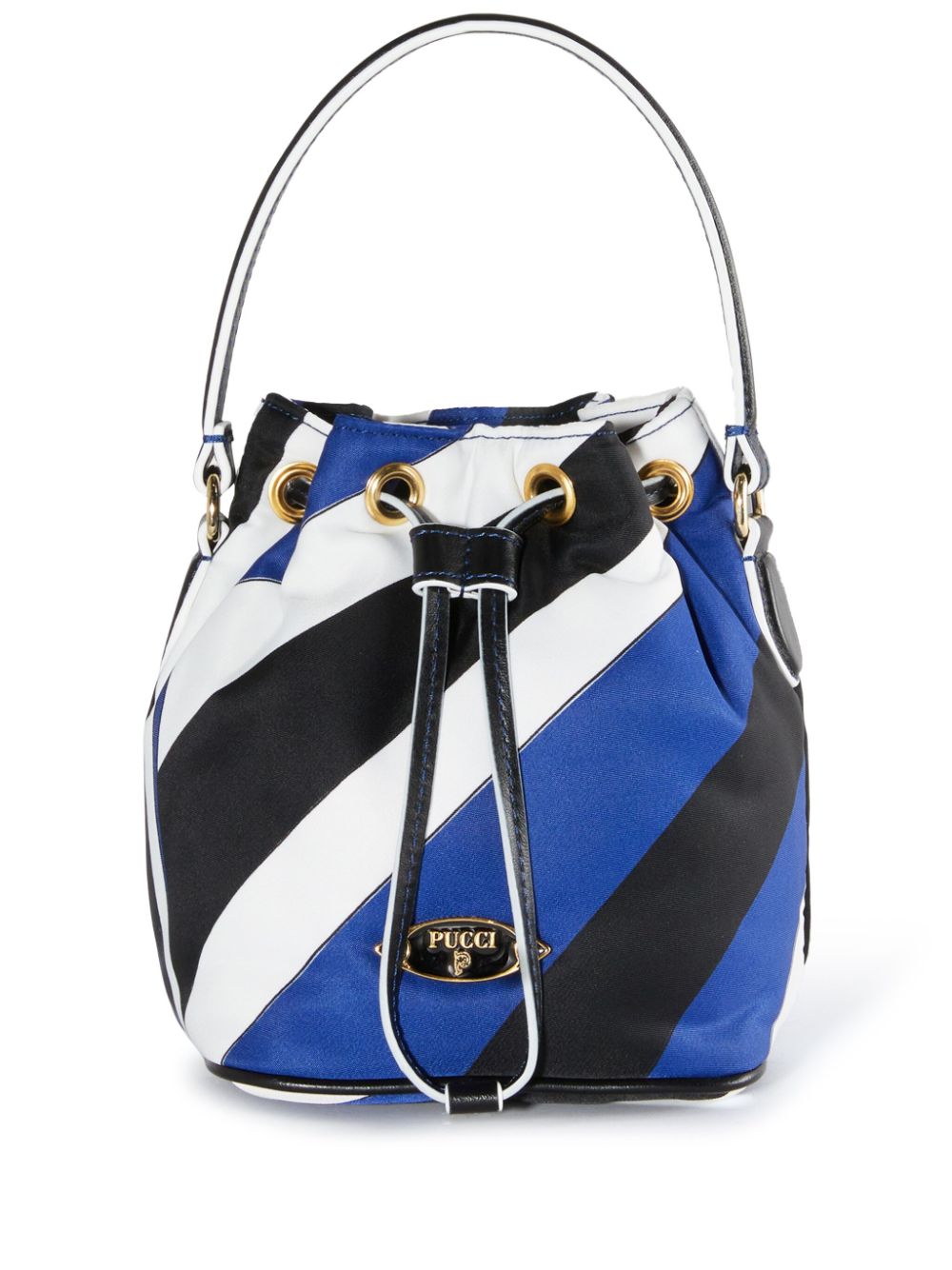 Emilio Pucci Women's Nylon Small Bucket Bag in Blue | Size UNI | 4UBC304U151020