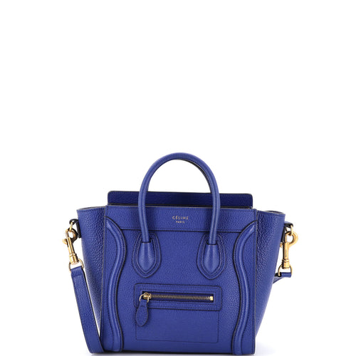 CELINE Luggage Bag Grainy Leather Nano