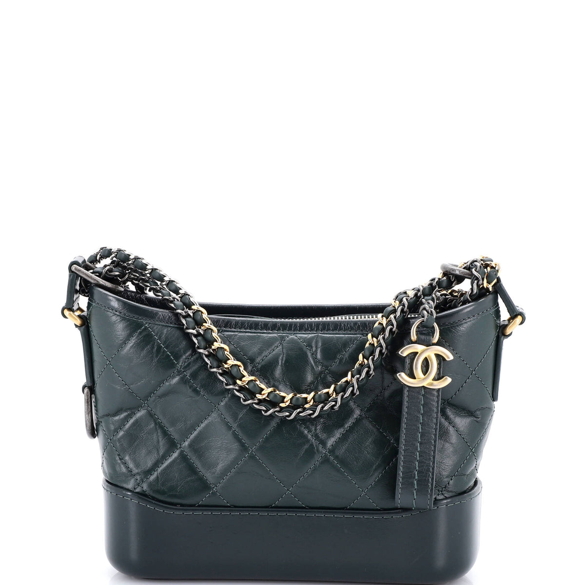 Chanel CHANEL Gabrielle Hobo Quilted Aged Calfskin Small