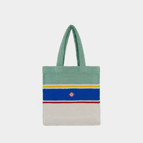 Women's Crochet Shopper Bag | APF24 Color BAG Color 104 Color 01