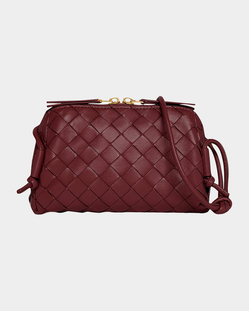 Zip Leather Pouch Shoulder Bag