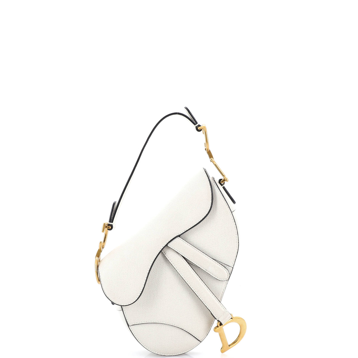 Christian Dior Saddle Handbag Leather Mini