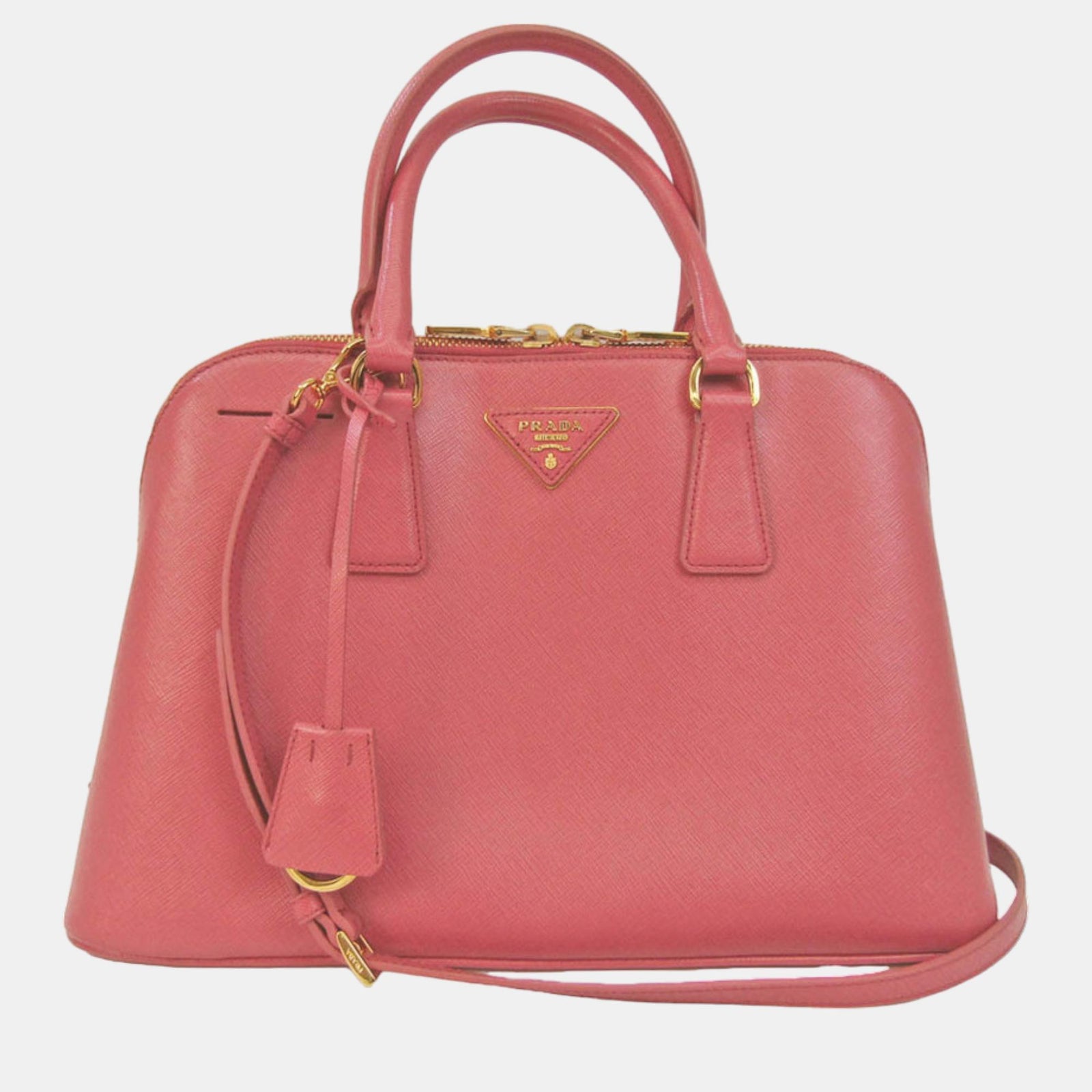 Prada Pink Leather Small Promenade Satchel