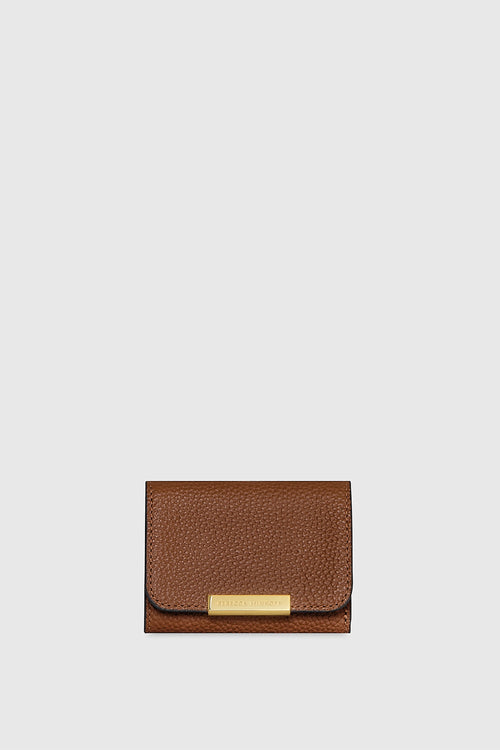 Compact Wallet In Tawny