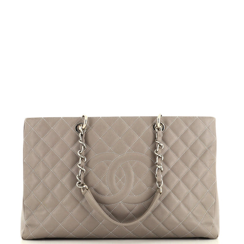 CHANEL Grand Shopping Tote Quilted Caviar XL