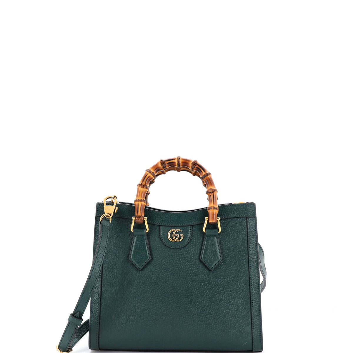 Gucci GUCCI Diana NM Bamboo Handle Tote Leather Small