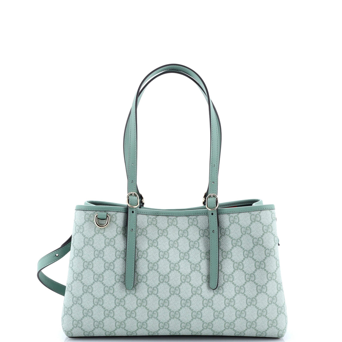 Gucci GUCCI Emblem Tote GG Coated Canvas Small