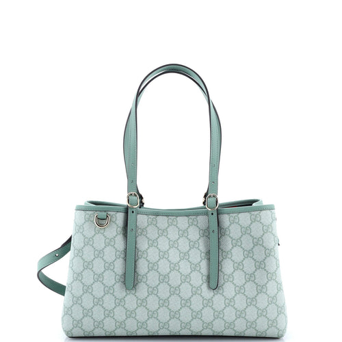 GUCCI Emblem Tote GG Coated Canvas Small