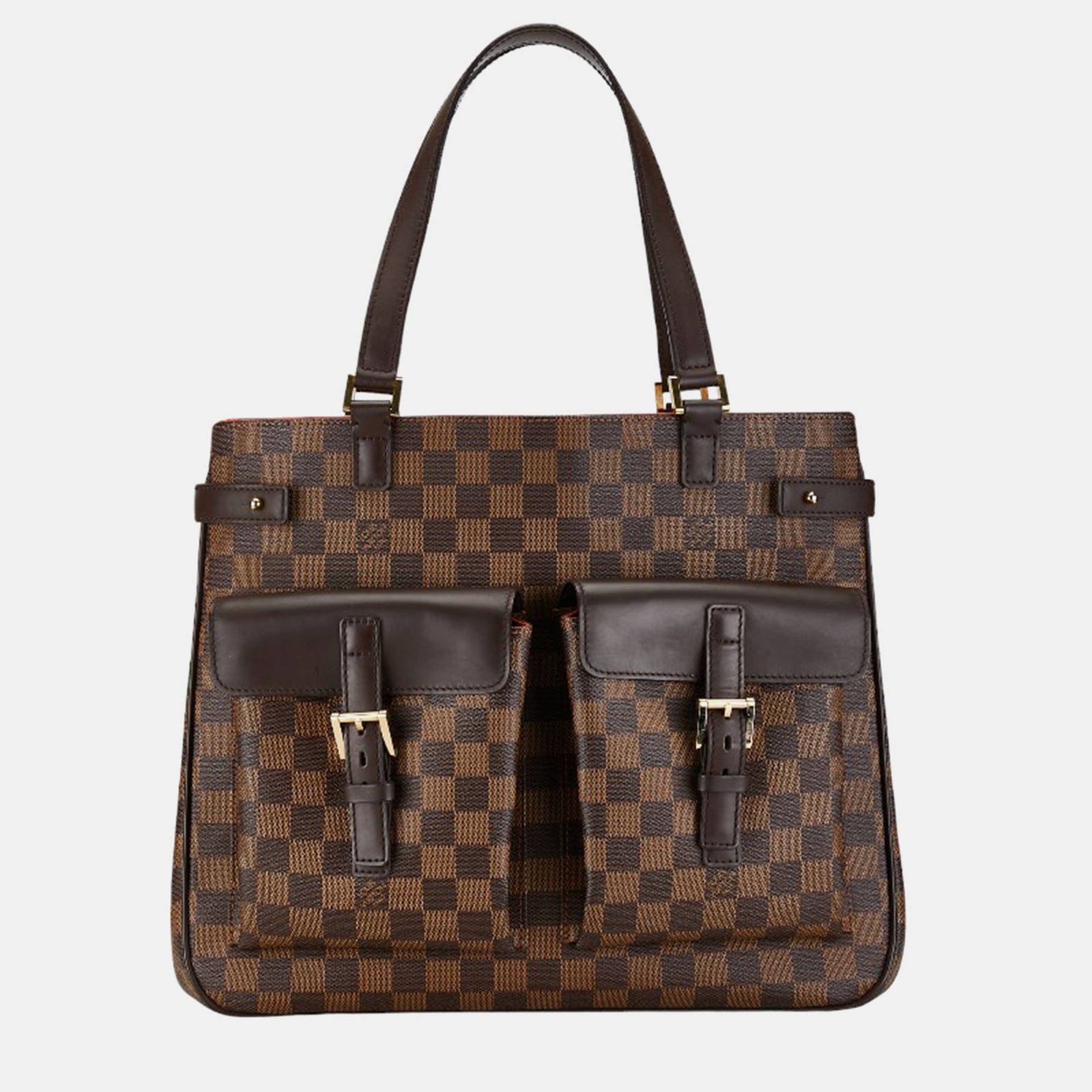 Louis Vuitton Braune Damier Ebene Canvas Uzes Einkaufstasche