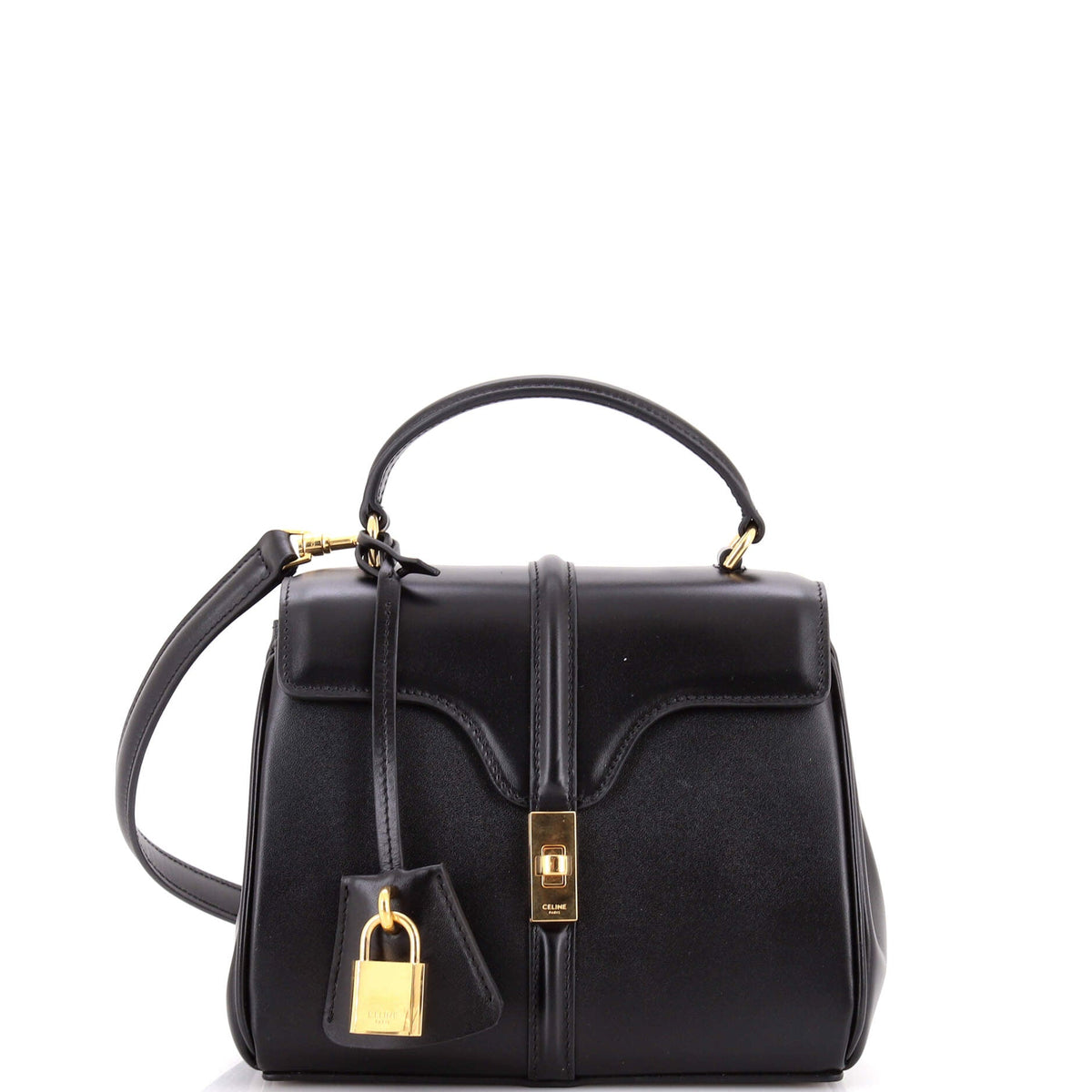 Celine CELINE 16 Top Handle Bag Smooth Calfskin Mini