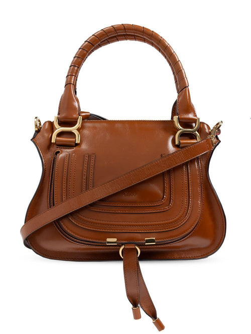 Women's Marcie Leather Tote Bag in Brown | Size UNICA | CHC24AS628N57