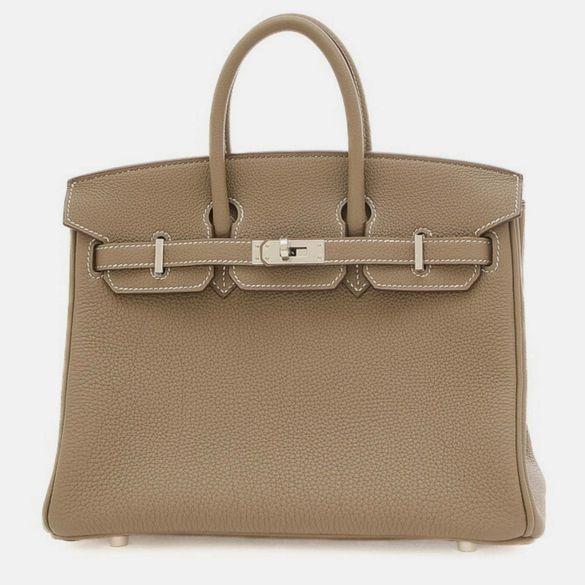Hermès Etoupe Togo Birkin 25 Handbag