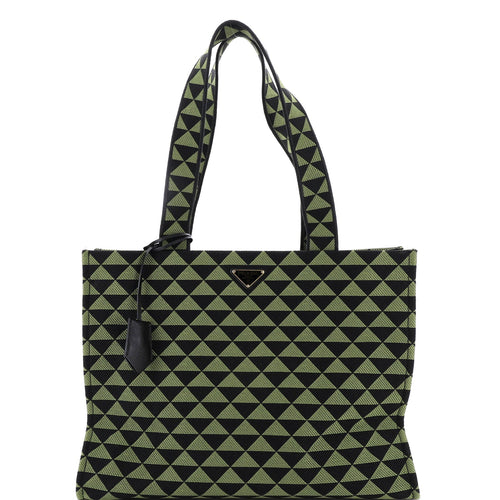 PRADA Symbole Shopper Tote Jacquard Horizontal