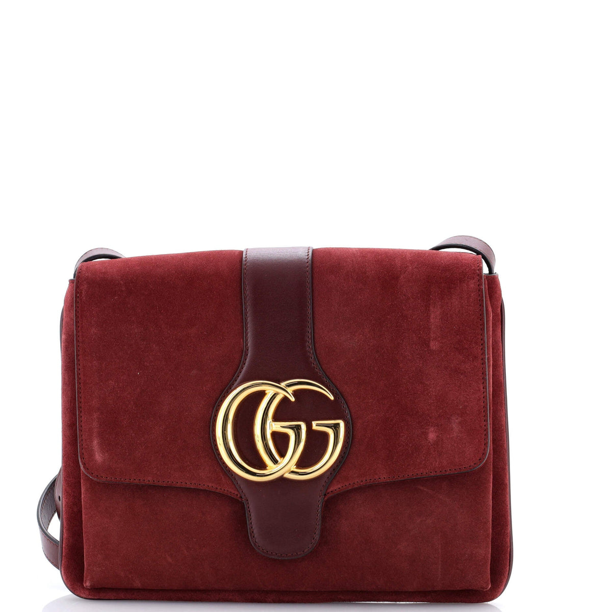 Gucci GUCCI Arli Shoulder Bag Suede with Leather Medium