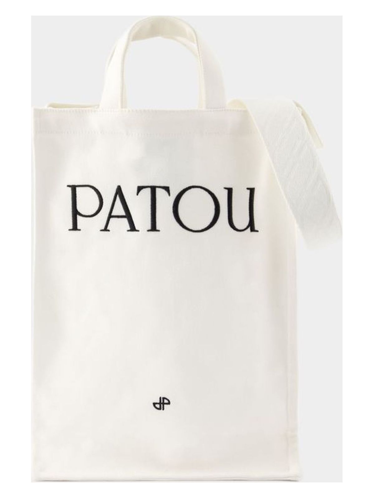Patou Women's Vertical Shopper Bag in White | AC0620076001W