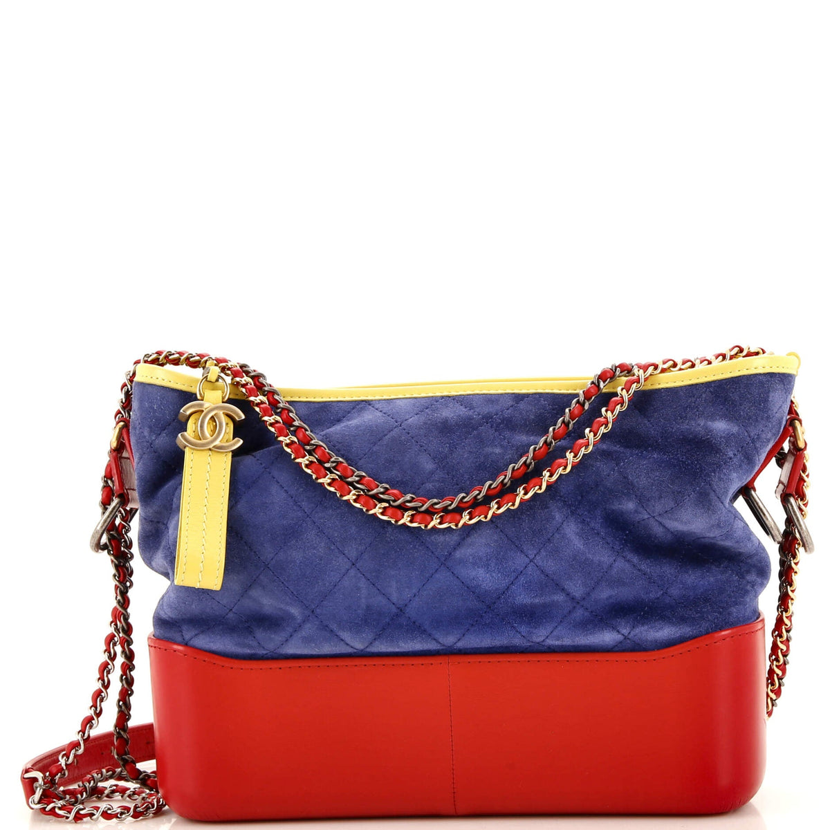 Chanel CHANEL Gabrielle Hobo Quilted Suede Medium