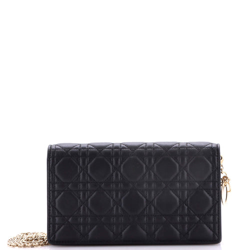 Lady Dior Chain Pouch Cannage Quilt Lambskin