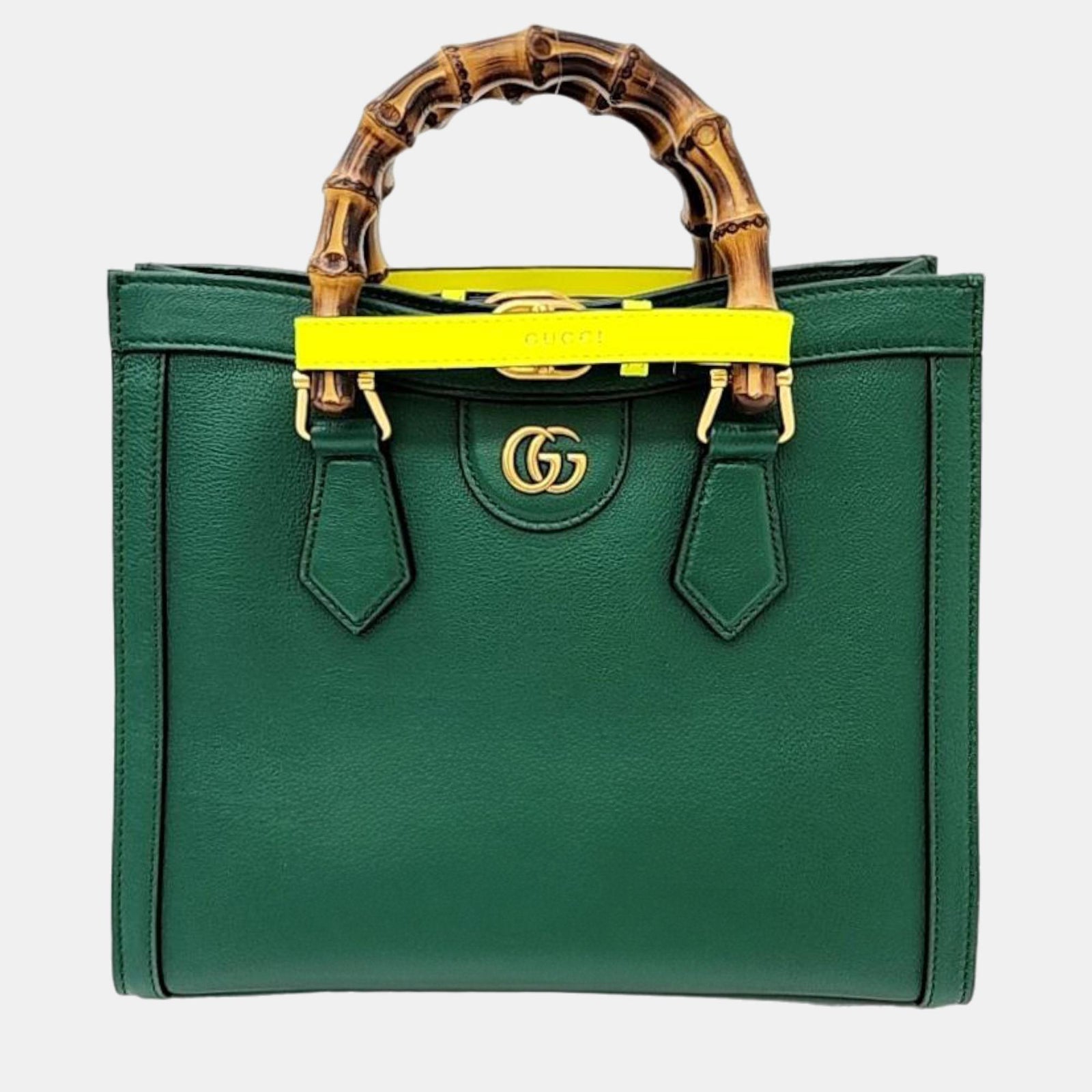 Gucci Petit sac fourre-tout Diana en cuir vert