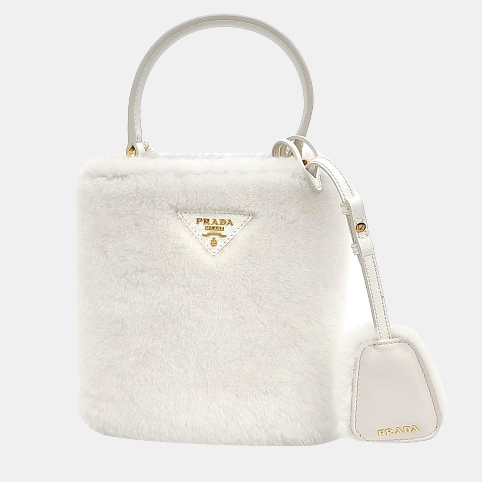 Prada Fur Paniere Tote/Shoulder Bag