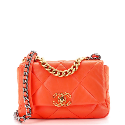 CHANEL 19 Flap Bag Quilted Leather Medium