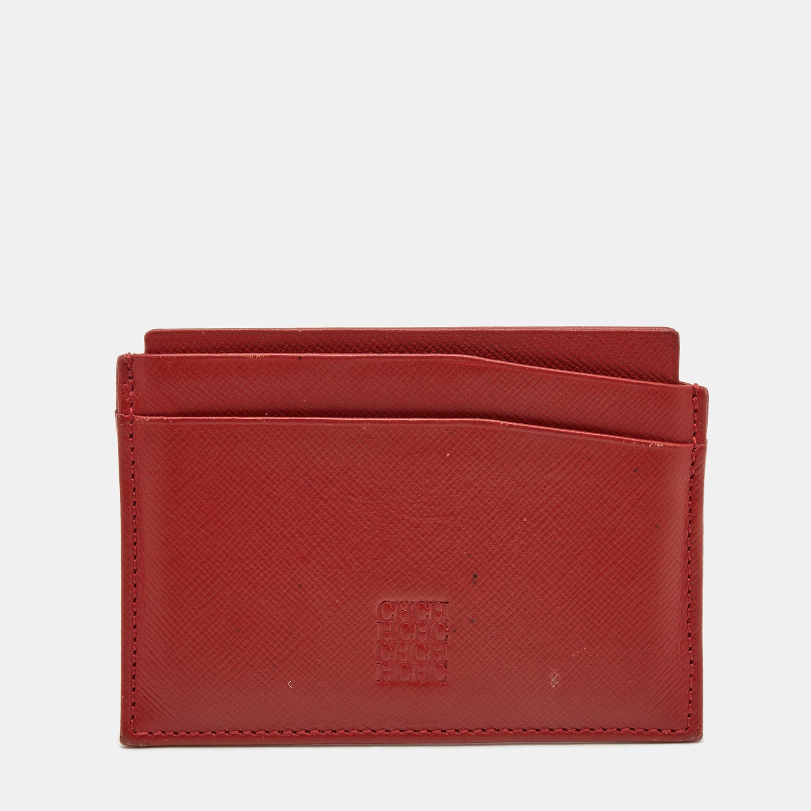 Carolina Herrera Red Leather Card Case