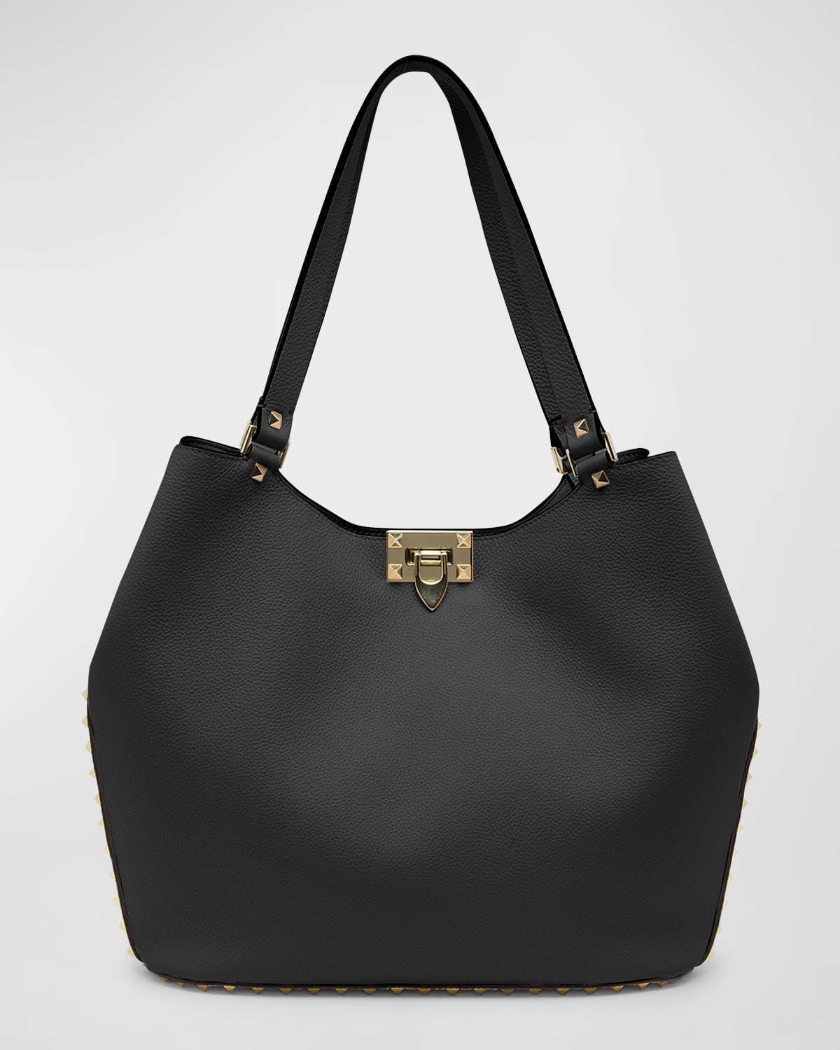 Valentino Small Rockstud Leather Tote Bag