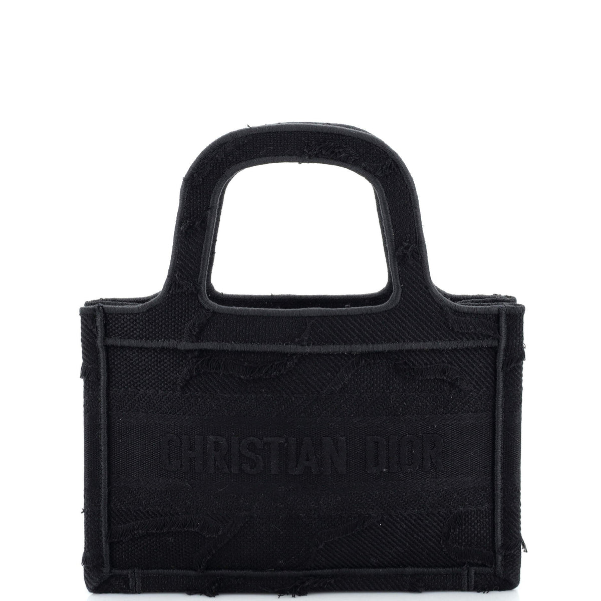 Christian Dior Book Tote Camouflage Embroidered Canvas Mini