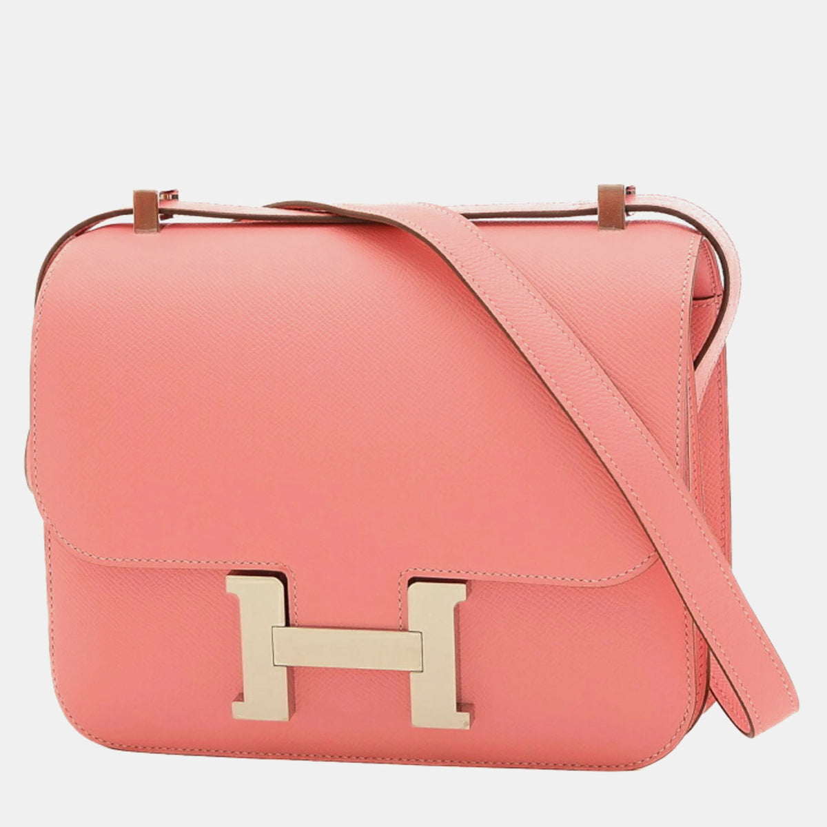 Hermès Rose Confetti Epson Constance 24 Shoulder Bag