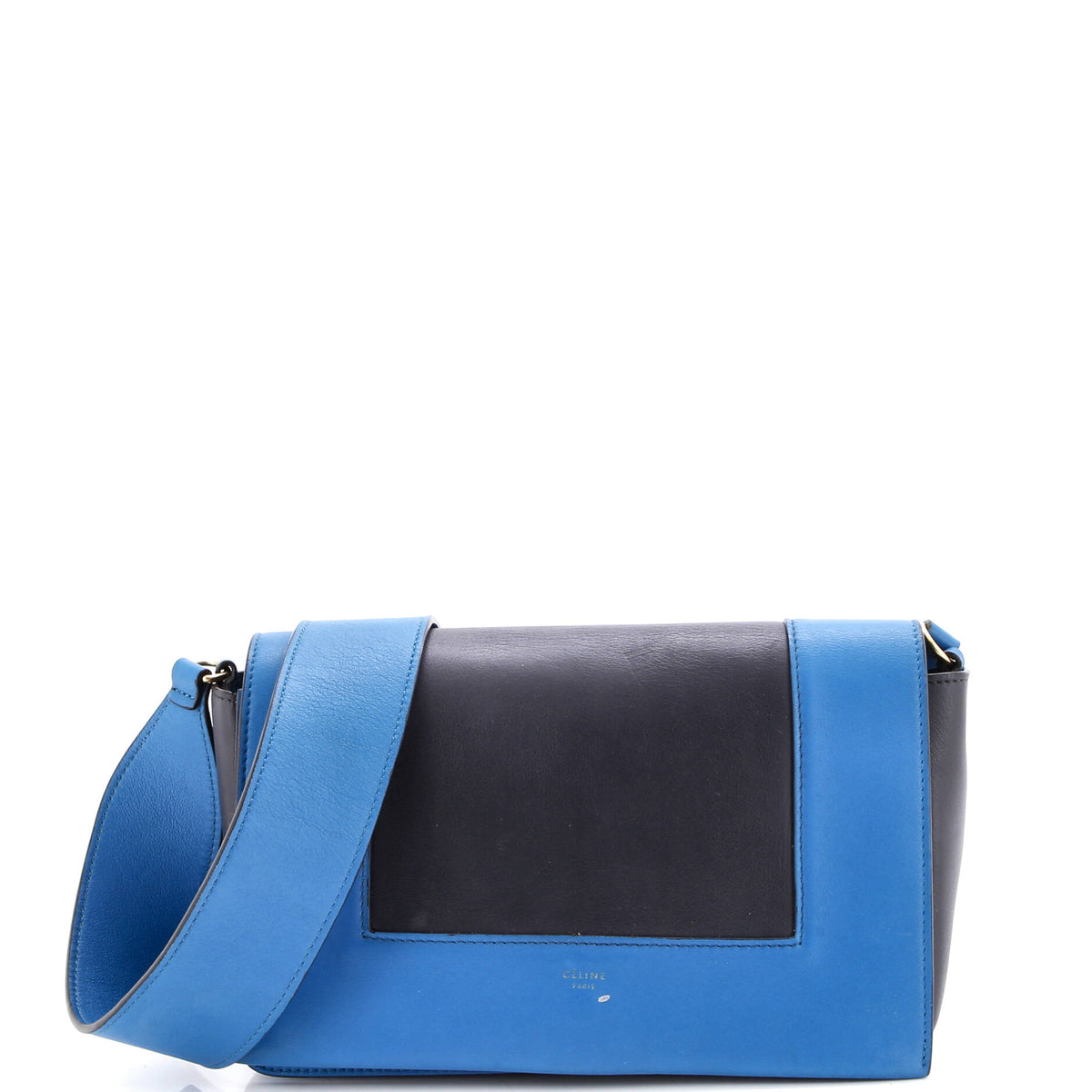 Celine CELINE Frame Shoulder Bag Leather Medium