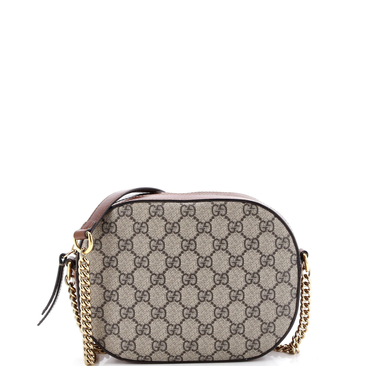 Gucci GUCCI Chain Crossbody Bag GG Coated Canvas and Leather Mini