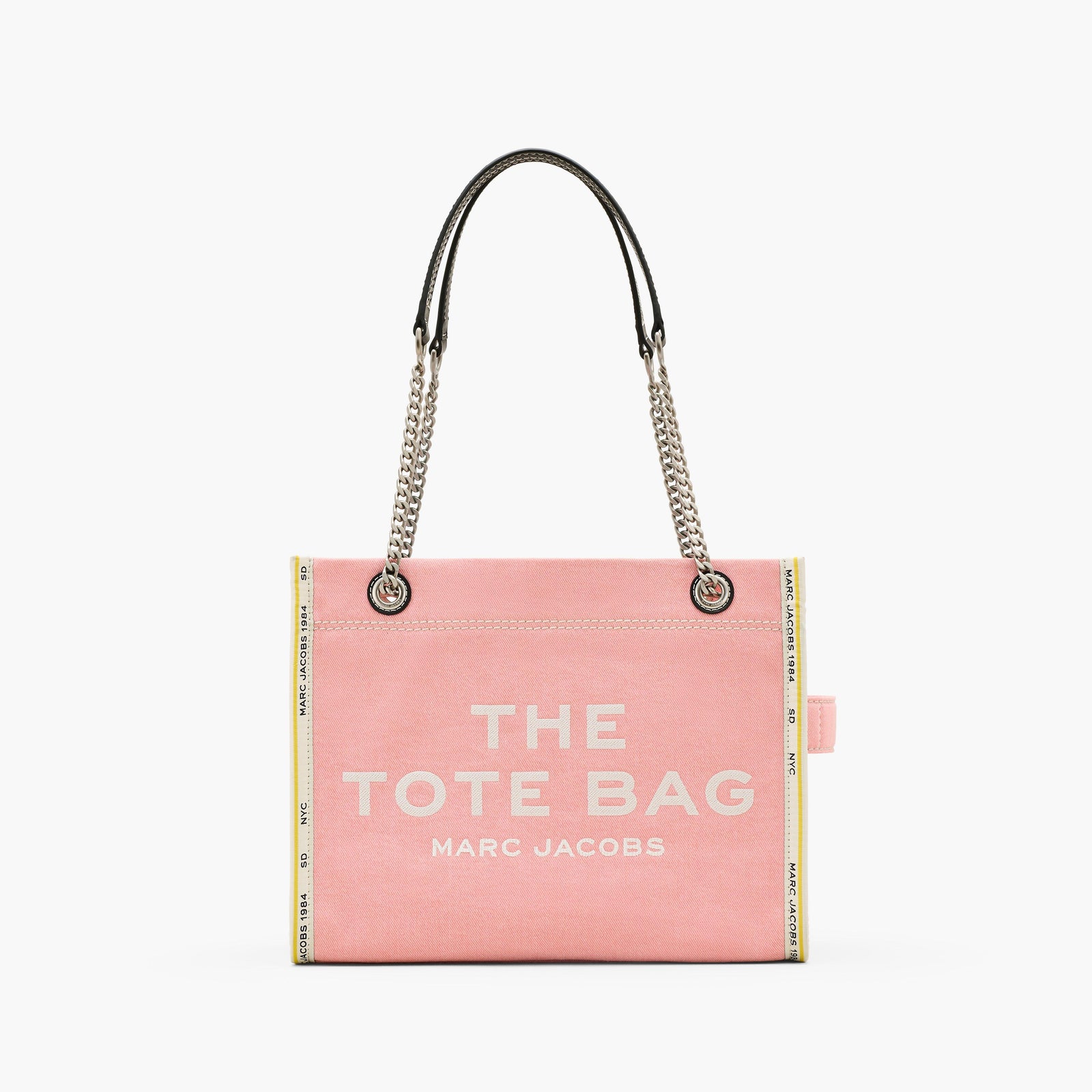 Marc Jacobs The Denim Chain Medium Tote Bag in Ribbon Pink