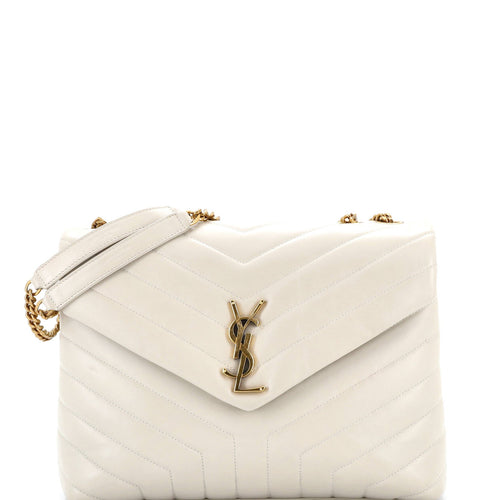Loulou Shoulder Bag Matelasse Chevron Leather Medium