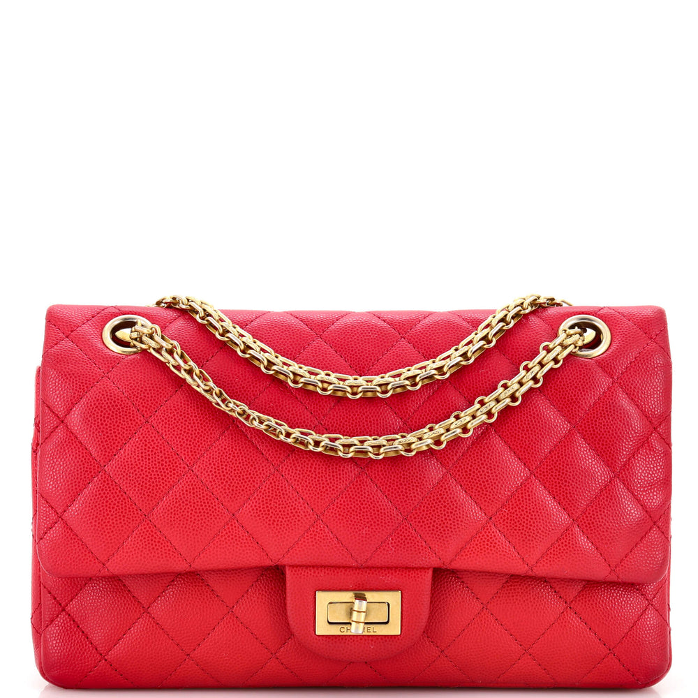 CHANEL Reissue 2.55 Flap Bag Quilted Caviar 225