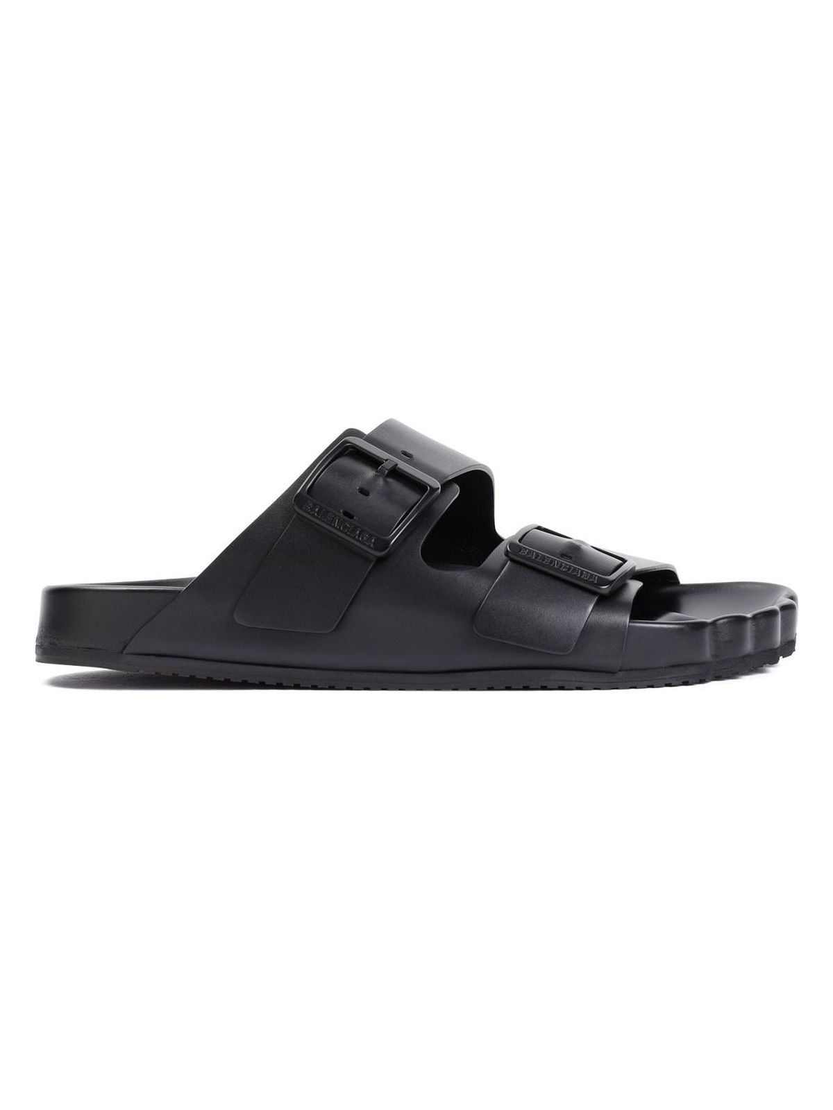 Balenciaga Men's Leather Sunday Sandal in Black | Size 42 | 761726WCEA1