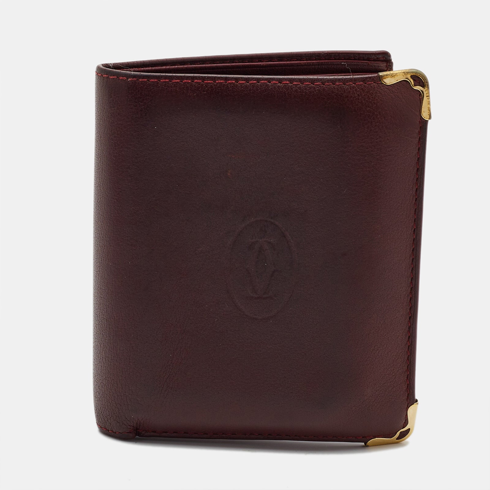 Cartier Red Leather Must De Multiple Wallet