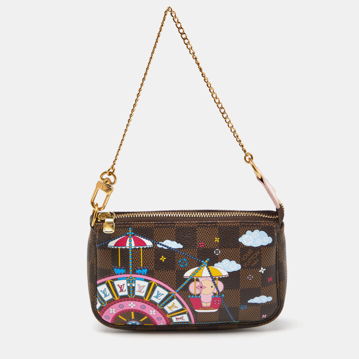 Louis Vuitton Damier Ebene Canvas Mini Vivienne Pochette Accessoires