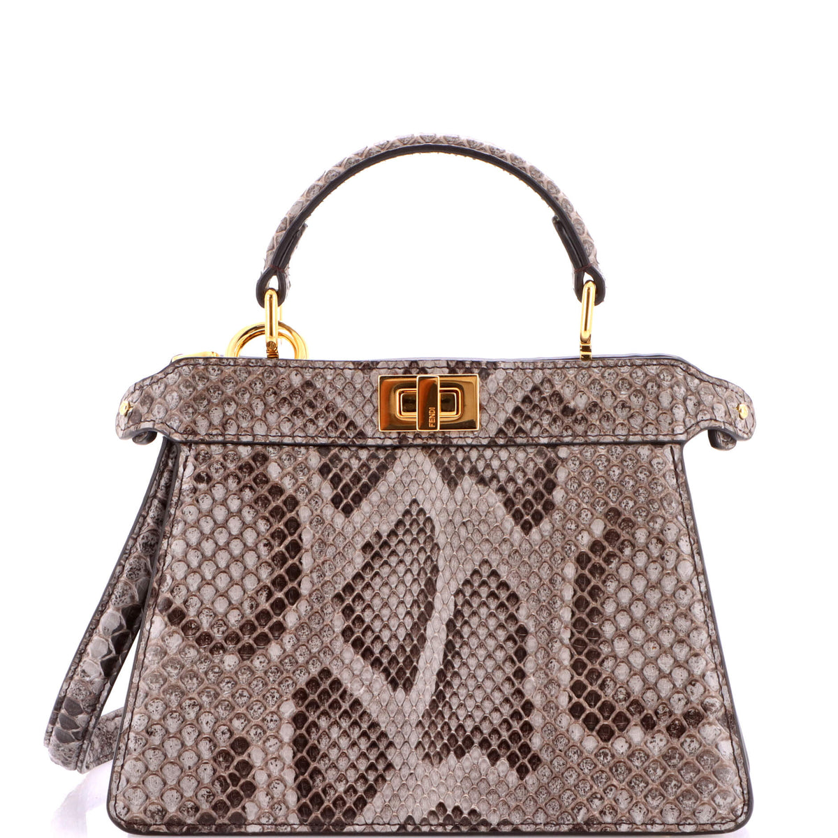 Fendi FENDI Peekaboo ISeeU Bag Python Petite