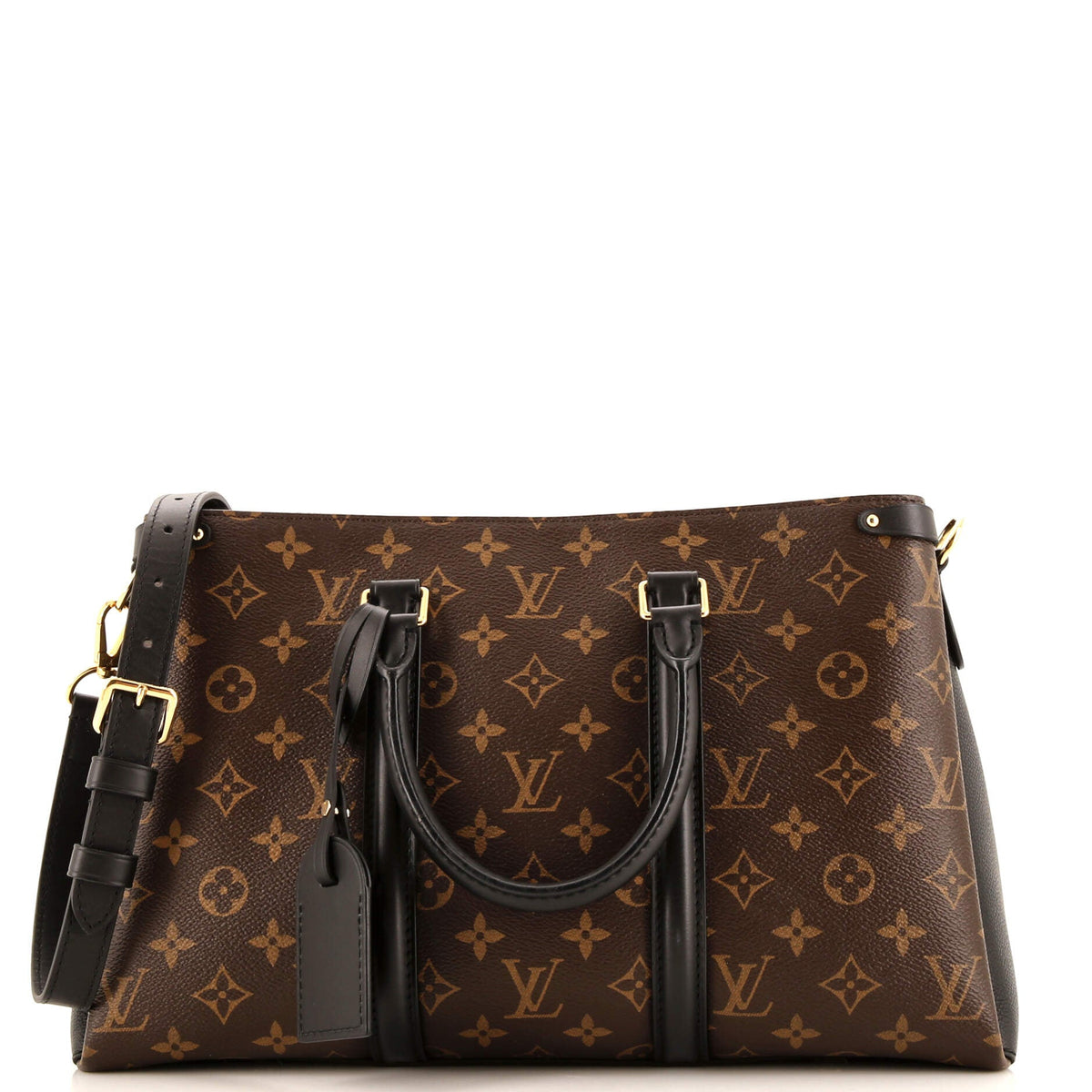 Louis Vuitton Soufflot Tote Monogram Canvas with Leather MM