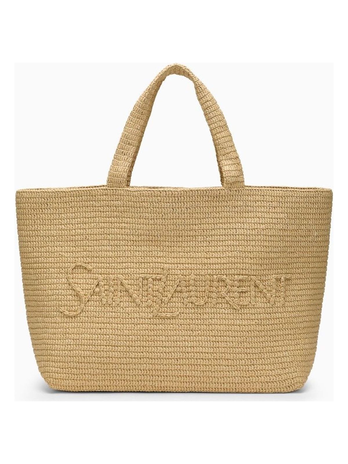 Saint Laurent Women's Logo Shopping Bag in Naturale | 776763GAAEL