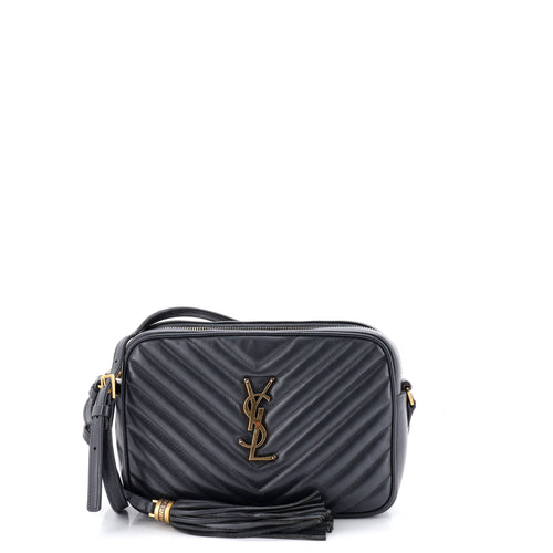 Lou Camera Bag Matelasse Chevron Leather Small
