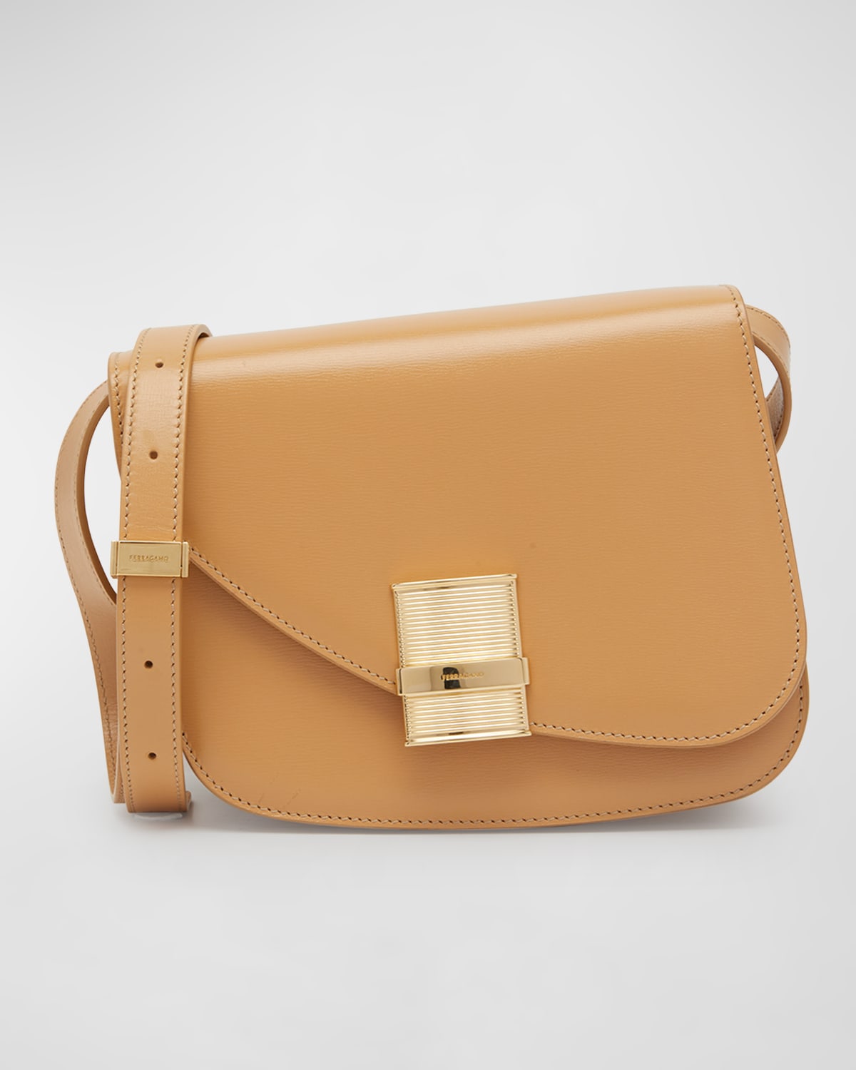 Ferragamo Fiamma Small Leather Crossbody Bag