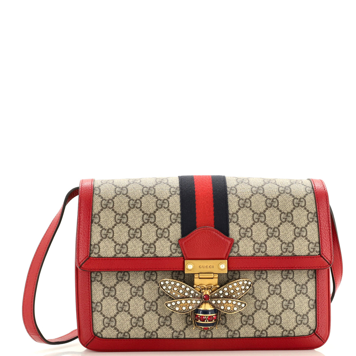 Gucci GUCCI Queen Margaret Shoulder Bag GG Coated Canvas Medium