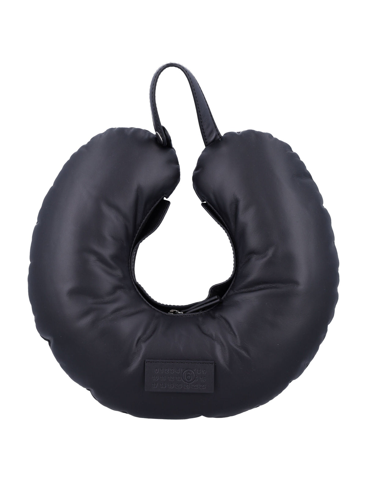 Mm6 Maison Margiela Women's Travel Pillow Bag in Black | 24ASB6WD0034P7179 Color T8013