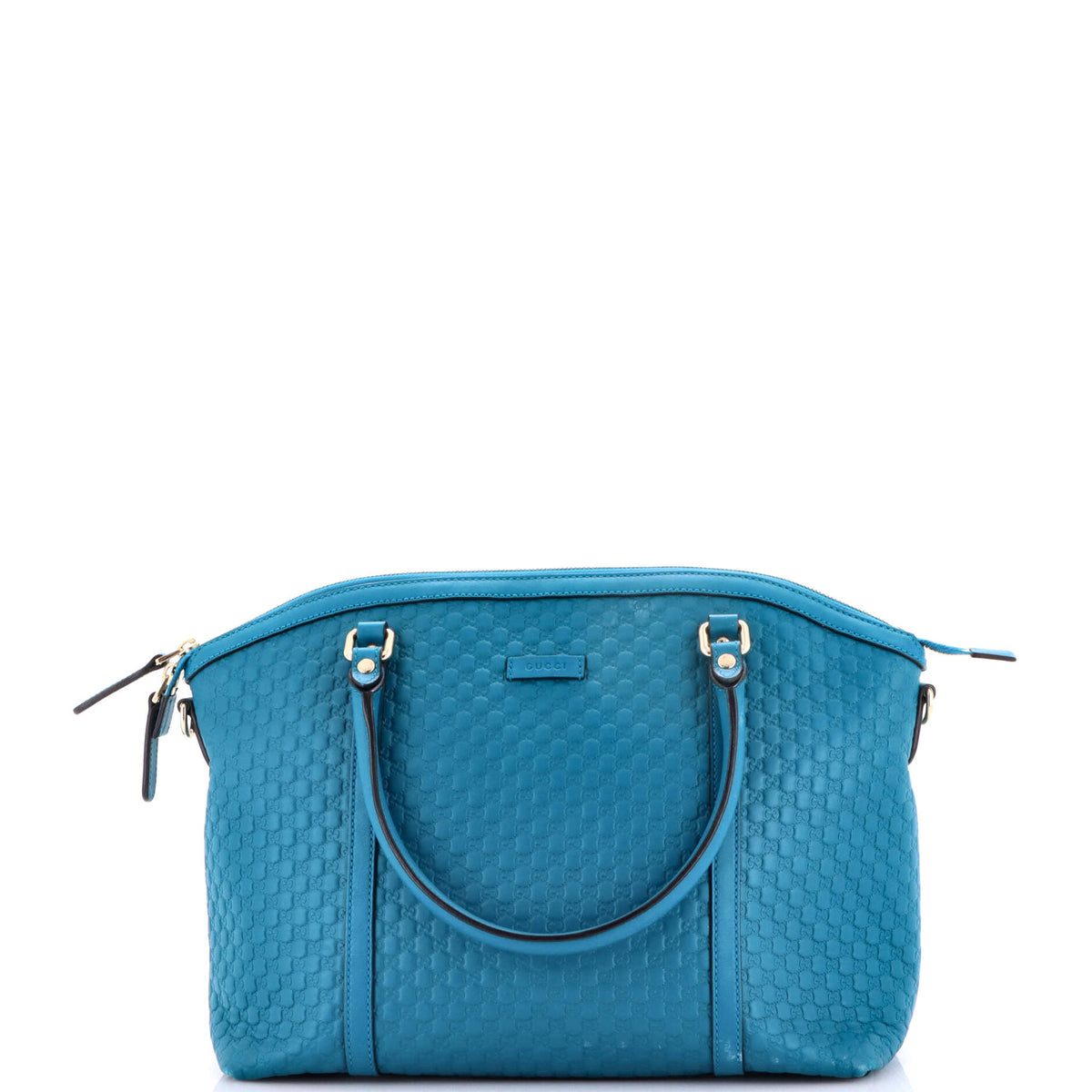 Gucci GUCCI Britt Convertible Dome Satchel Microguccissima Leather Medium