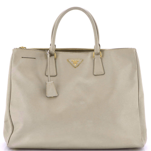 PRADA Double Zip Lux Tote Saffiano Leather XL