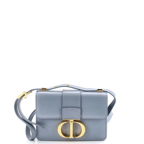 30 Montaigne Flap Bag Leather Micro