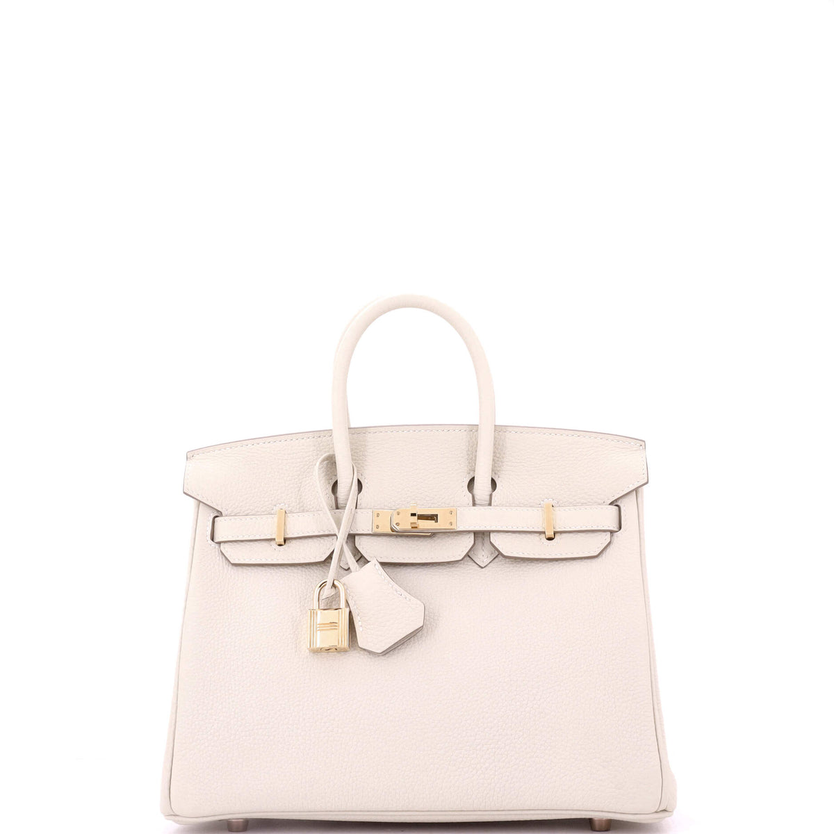 Herm?s Birkin Handbag Light Togo with Rose Gold Hardware 25