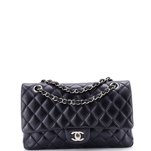 CHANEL Classic Double Flap Bag Quilted Lambskin Medium