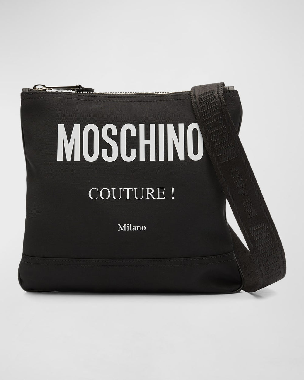 Sac à bandoulière en toile avec logo pour homme